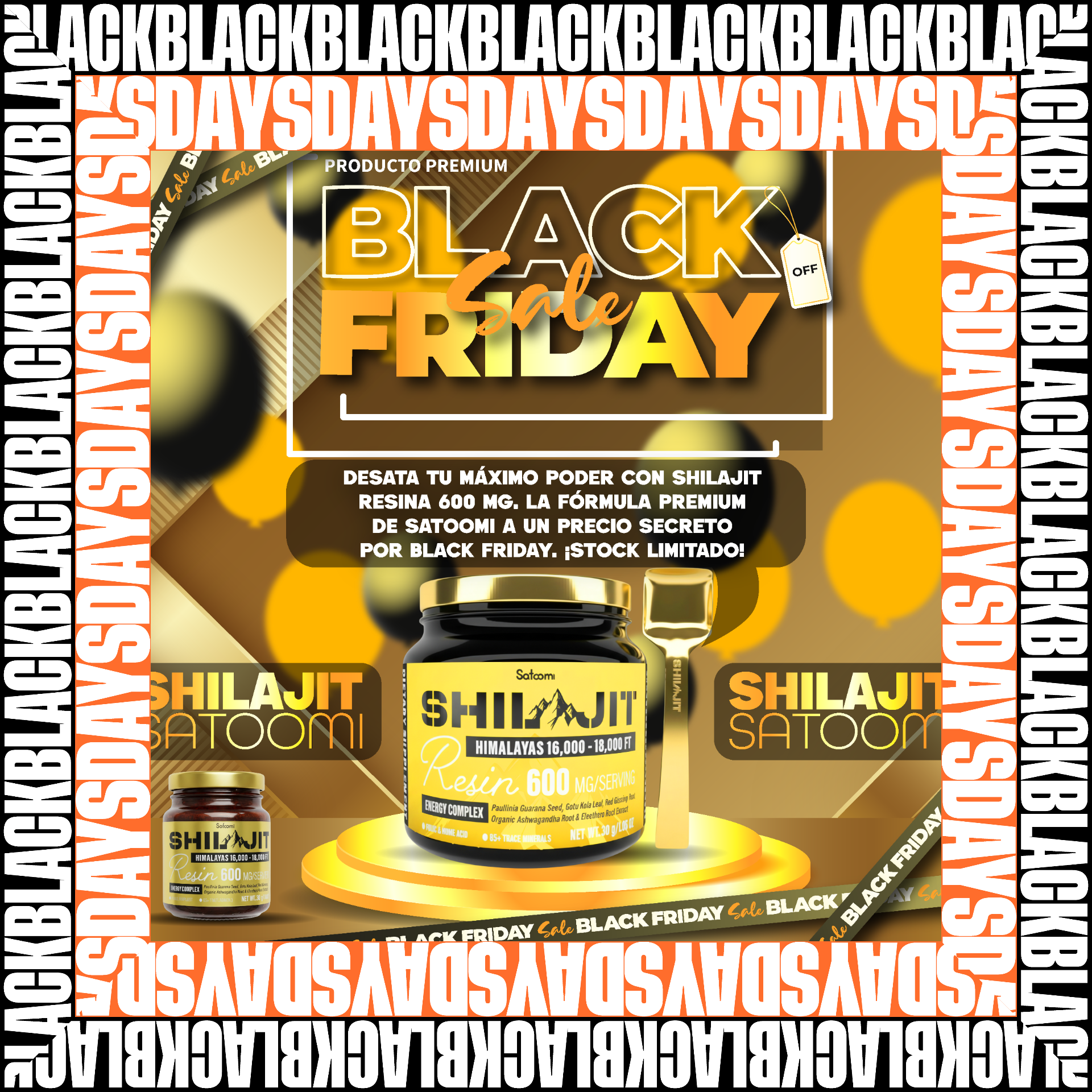 Shilajit Gold Satoomi - Black Days